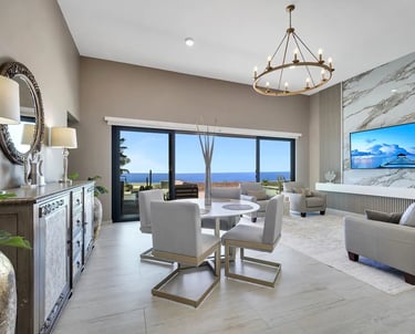 Real estate Photography Luxury villa openliving in Cabo.