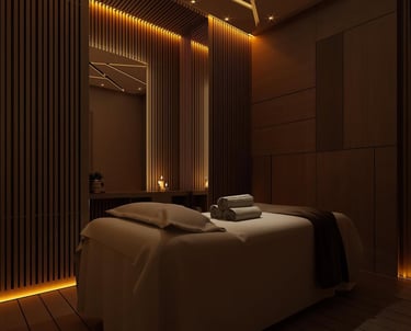 professional massage room in Dubai