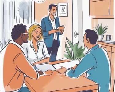 réunion de formation du système affaires à domicile