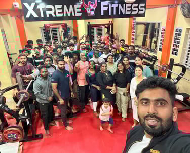 females and males in thuraiyur gym.