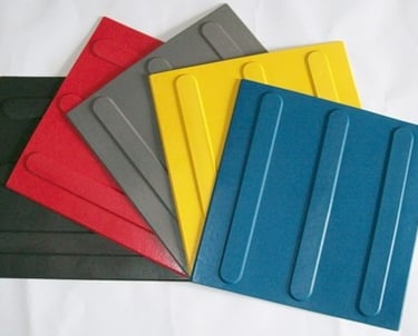 Piso Tátil amarelo pvc de várias cores