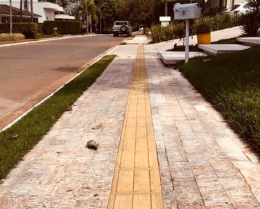 Piso Tátil amarelo