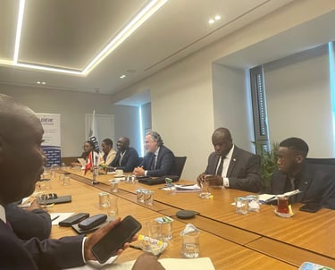 Tanaka Muvezwa at a meeting with DEIK (Foreign Economic Relations Board of Türkiye) to discuss trade