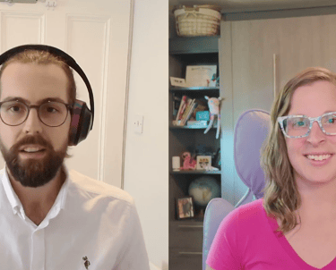 Brendan Schirmer and Mindi Weik from Episode v0.0.3 of [WIP] Podcast