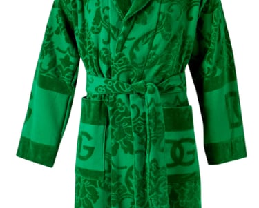 dolce gabbana green bathrobe