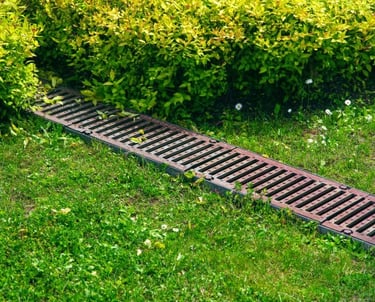 excellent landscaping and hardscaping of grass, stones and trees by NP Landscaping