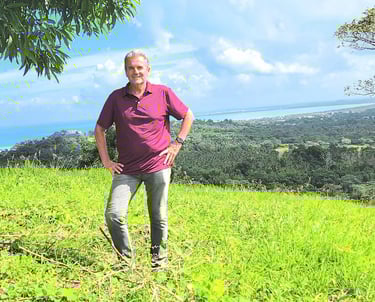 View from the grounds of Talipot Ecolodge in Miches