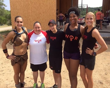 members of this is wor - women of racing at an ocr event