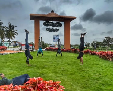 Handstand in Bangalore by Team CALIBAF