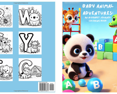 alphabet coloring book -available on amazon