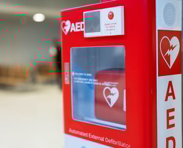 aed on wall