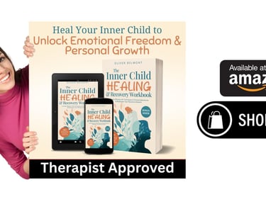 a woman holding a sign that says, heal your inner child