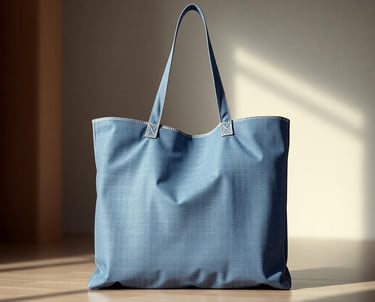 Reusable Denim Shopping Bag
