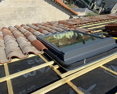Pose de fenêtre de toit dit velux