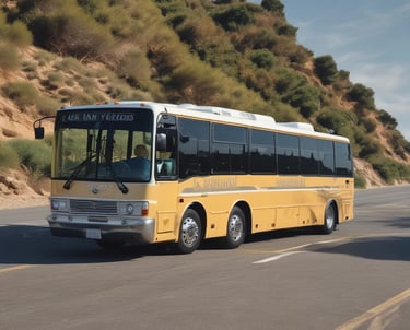A close-up of a golf club positioned next to a golf ball on a tee. The focus is on the club head and the ball, with blurred legs wearing white shoes in the background.