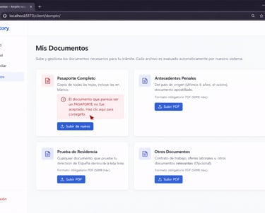 Plataforma IA para Trámites Extranjería 