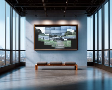 A mockup of a Joiner in a gallery