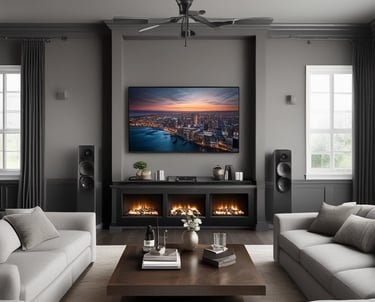white and black abstract painting