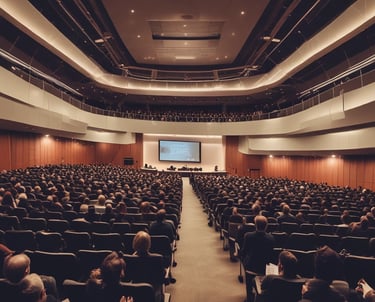 A group of professionals discussing cannabis research findings.