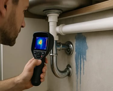 "Recherche de fuite d’eau à Strasbourg avec caméra thermique par plombier professionnel"