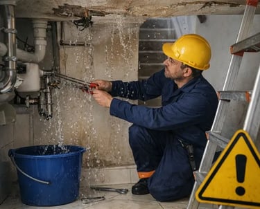 Plombier à Strasbourg reparant une fuite d'eau urgente