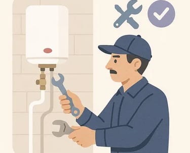 Plombier professionnel à Strasbourg réparant et vérifiant une installation de plomberie