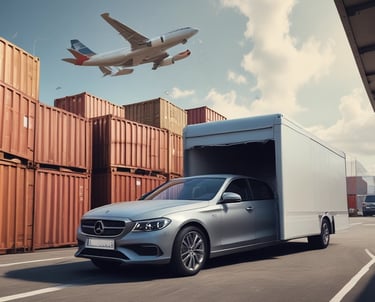 white and blue tower near body of water under gray clouds