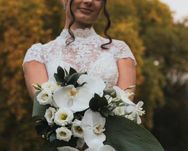 Reportage mariage 77 : mariée et son bouquet