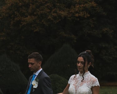 Reportage mariage Val de Marne : séance de couple dans un domaine