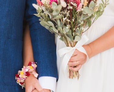 Reportage mariage 91 : bouquet de la mariée