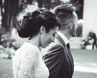 reportage de mariage en noir et blanc, style argentique