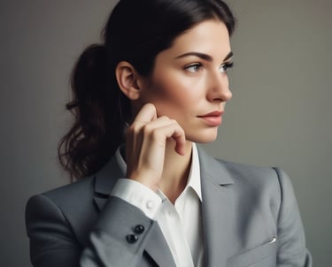 Lady in thought around pressure consultancy