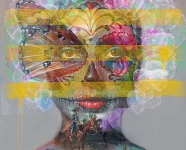 Colorful, modern digital artwork by flash for empathy