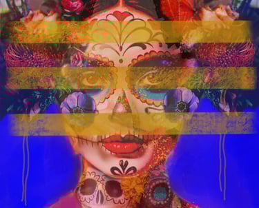 Digital, colorful artwork inspired by the vibrant energy of Mexico by flash for empathy