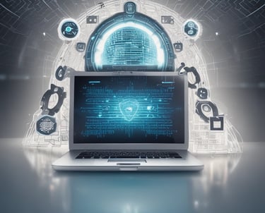 A vintage typewriter is displaying a sheet of paper with the words 'EDGE COMPUTING' typed in bold letters. The typewriter features a dark green body and metal components, set against a soft white background.