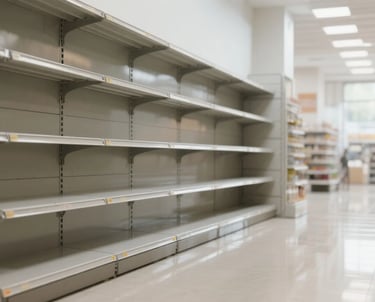 scaffalatura a gondola per negozi