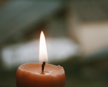 candle peacefully