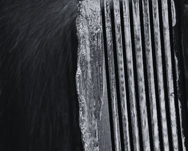 granite block being cut