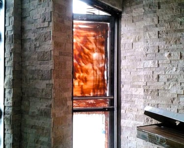 Restaurant wall brick renovation