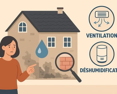 illustration humidité en Bretagne maison humide traitement solution