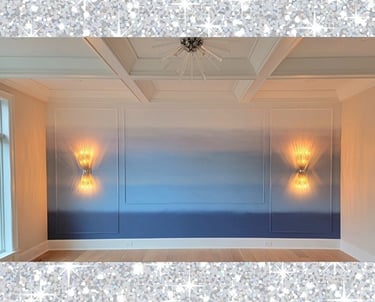 bespoke painted ombre wall by marcine in scotch plains nj