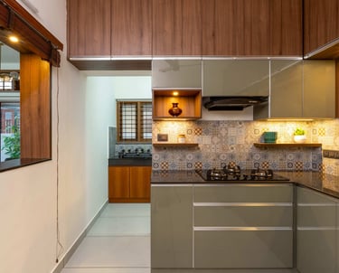 Jack Construction team building a residential house in Trivandrum