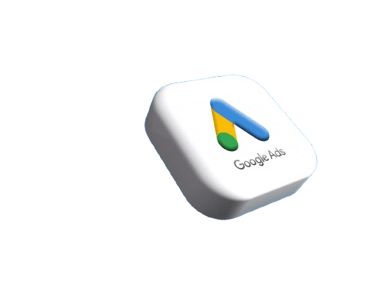 a white square with a google logo on it
