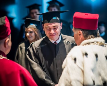 Kamil Paszowski otrzymuje dyplom lekarza