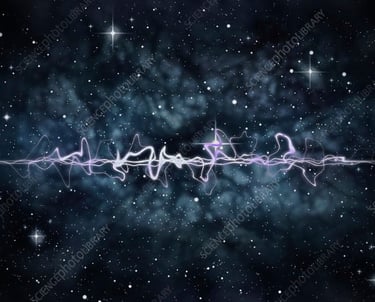 Quantum Entanglement conceptual art: high-definition physics visualization for luxury wall decor.