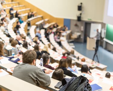 Students in an Edinburgh University lecture