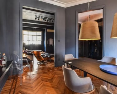 Proyecto Rosario de Basenses. Un piso estilo clásico adaptado a la vida contemporánea