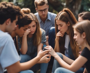 A warm and inviting image representing grief support for Generation X.