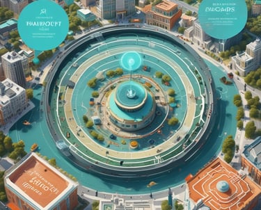 A visual representation of GPS technology in action.