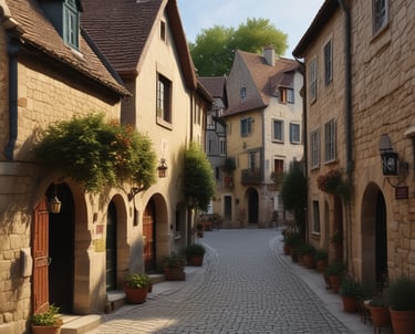 A vibrant community event taking place in Crémieu.